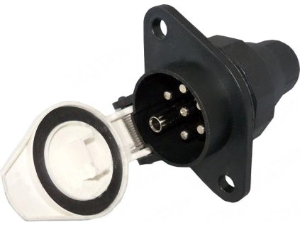 454255 1 454255 zasuvka 7 pol 24v typ s doplnkova koliky dutinka plast tesat