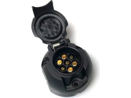 Priză din plastic cu 7 poli, 12 V, cu deconectare lampa de ceață JAEGER