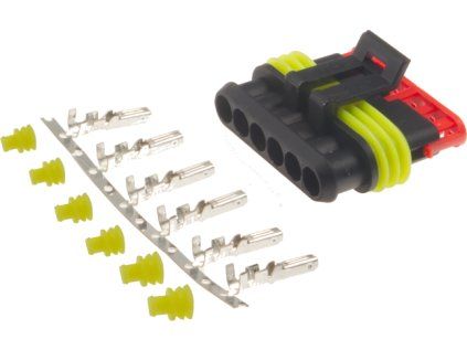 6-pole Superseal connector - socket (female), IP67