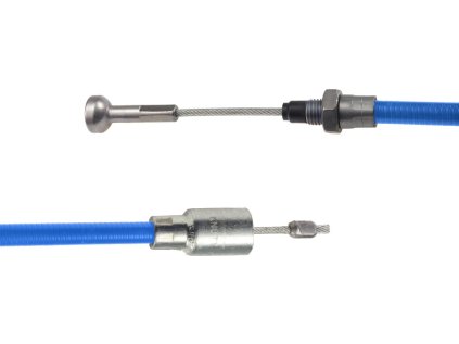 Nerezový brzdový lanovod KNOTT 830/1020 mm, rychlomontážní, s čočkou _ 01