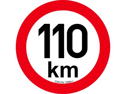 454972 1 454972 omezeni rychlosti 110 km prumer 200 mm