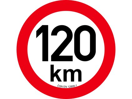 454987 1 454987 omezeni rychlosti 120 km prumer 200 mm