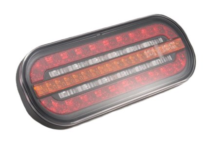 Fristom FT-320 LED combination flashlight 12-36V, L/P-BL/BR/KO, dynamic blinker, baj5