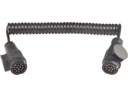 Connecting cable, 2.5 m long, spiral, 2x 13-pin plug