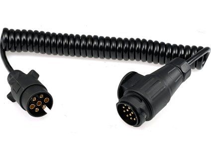 Anschlusskabel, 3,2 m lang, spiralförmig, 1x 13-poliger Stecker, 1x 7-poliger Stecker