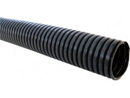 Flexibles Rohr (Manschette) für mechanischen Kabelschutz, schwarz, Meterware