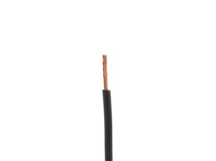 CYA 0.75 stranded wire, black, by the meter