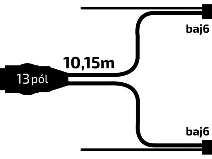 455965 4 455965 kabelaz 10 15 m 13 pol zastrcka s prednimi vyvody qs150 baj6 jokon