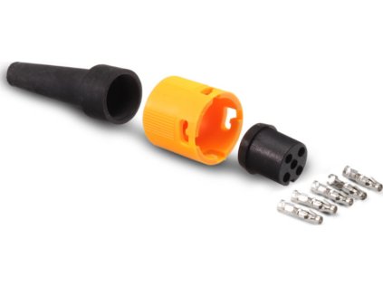 460369 2 460369 zastrcka bajonet aj ba 5 polovy zluty 1 vyvod