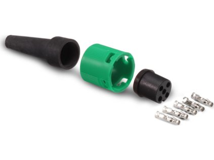 460372 2 460372 zastrcka bajonet aj ba 5 polovy zeleny 1 vyvod