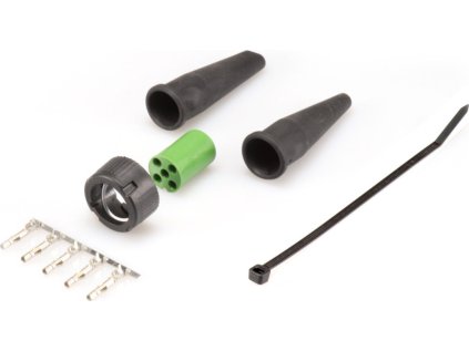 460384 3 460384 zastrcka bajonet aspock 5 pinovy zeleny 1 nebo 2 vyvody