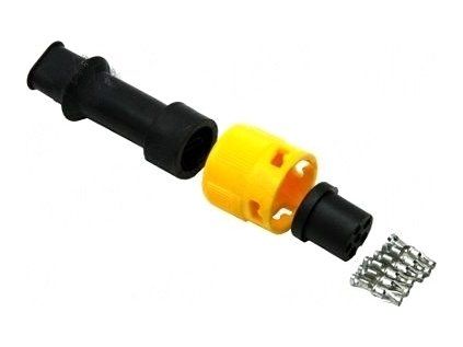 Plug - bayonet Jokon 6-pole yellow, 2 pins