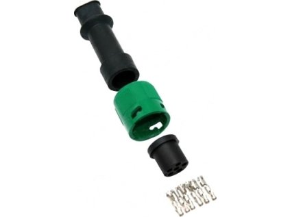 460405 1 460405 zastrcka bajonet jokon 6 polovy zeleny 2 vyvody