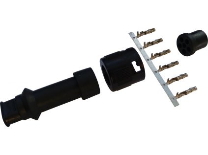 460411 1 460411 zastrcka bajonet vapp 6 polovy cerny 2 vyvody jokon kompatibilni