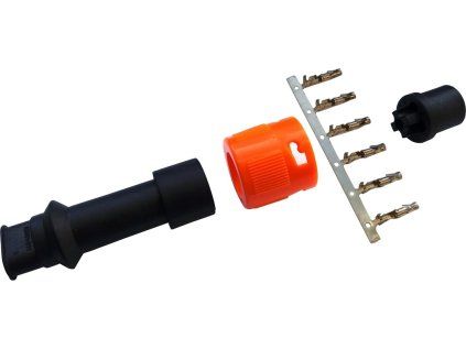 Plug - bayonet VAPP 6-pole orange, 2 pins (Jokon compatible)