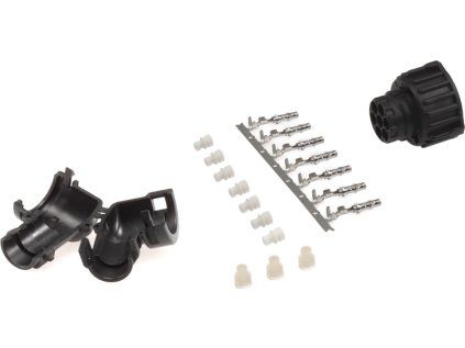 Conector AMP circular cu 7 poli pentru sistem de 1,5 mm, unghiular, mamă