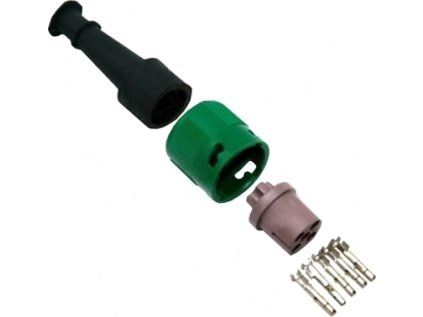 Plug - bayonet Jokon 5-pole green, 1 outlet