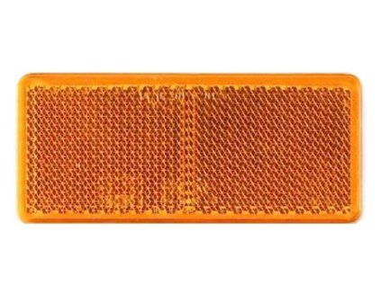 Reflektor orange 90x40 mm selbstklebend