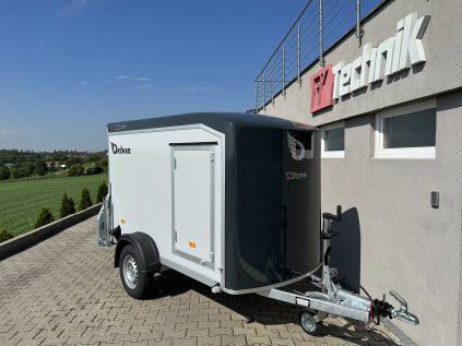 Skříňový přívěs DEBON C255® COMPOSITE, ČERNÝ, 1300 kg