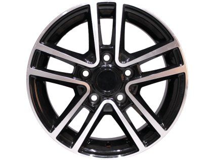 Hliníkový disk R14, 5.5Jx14 H2 ET30, 5x112, Black Diamond