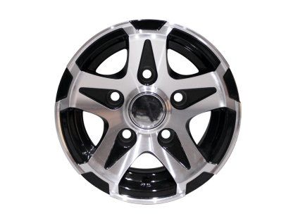 Hliníkový disk R10, 6Jx10 H2 ET0, 5x112, Black Diamond
