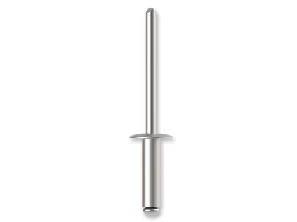 Hliníkové nýty 4,8 x 21 mm, plochá hlava, 250 ks