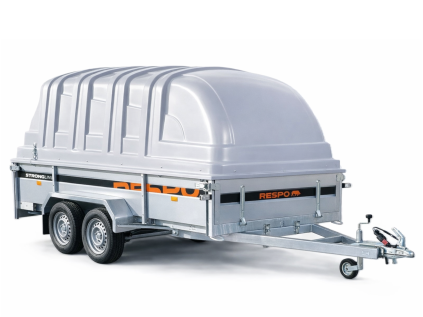 Zweiachsiger Anhänger RESPO mit Hardtop, 300x150 cm, 750 kg