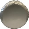 Spare wheel cover 185 R14, shiny silver