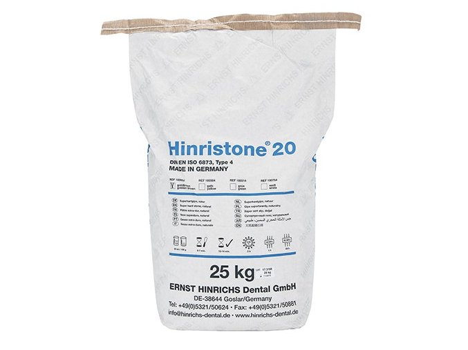 Hinristone 20 - dentální sádra 25kg