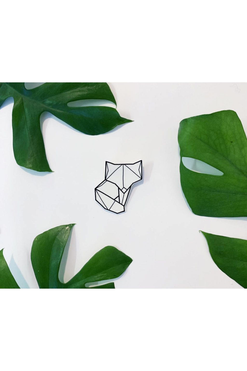 Brož origami liška spící