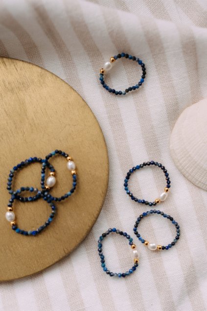 lapis lazuli, říční perla 1