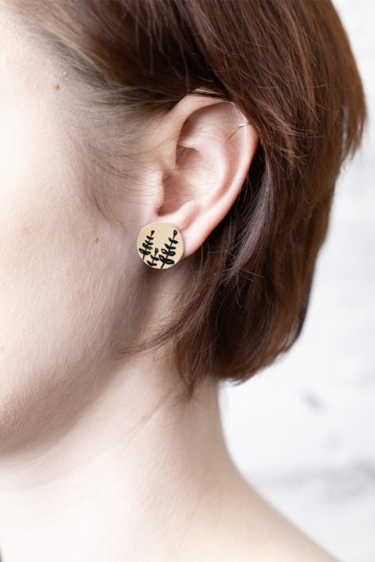 15939 1 nausnice vetvicky zlaty kruh