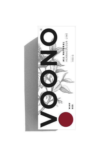 3 henna wine red krabice