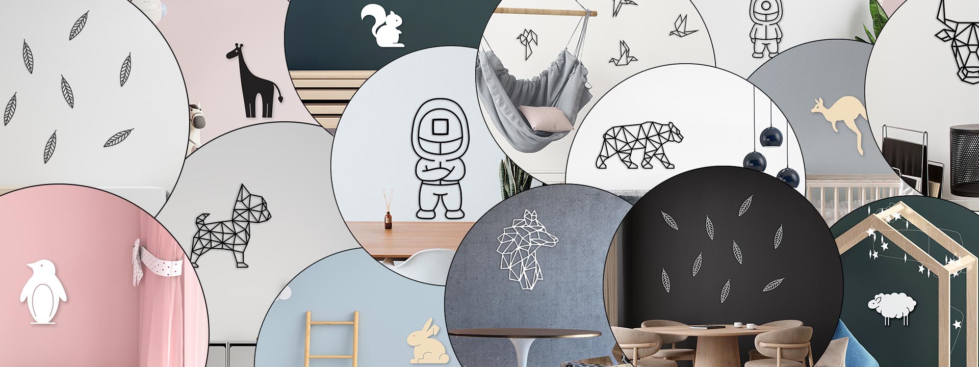 Designové dřevěné dekorace na stěnu