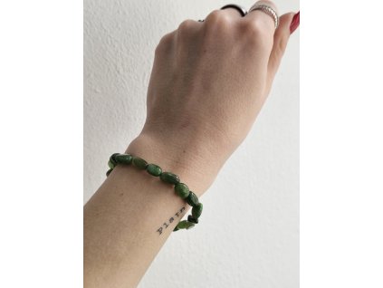 Náramok nefrit nuget