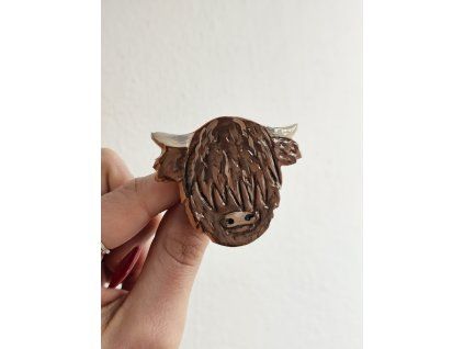 Keramická brošňa Zubor