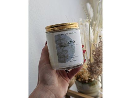 Sójová sviečka Love
