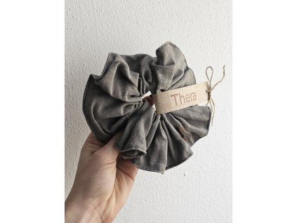 Scrunchie hnedá