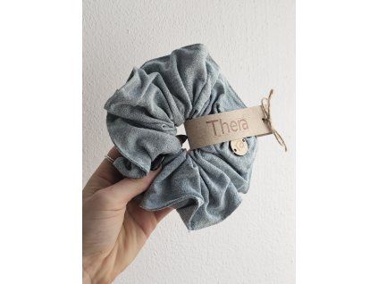 Scrunchie tyrkysová