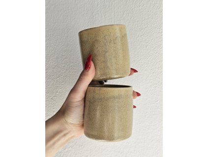 Keramický pohárik Sand na cappuccino
