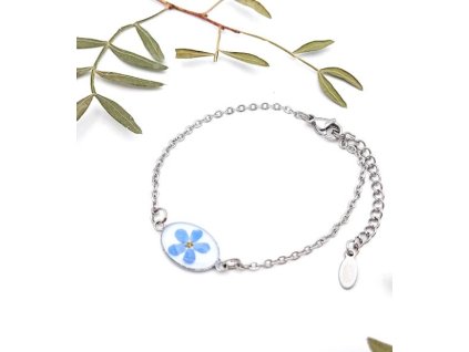 Náramok, malý kvietok nezábudky