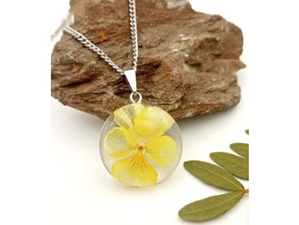 Živicový náhrdelník, viola