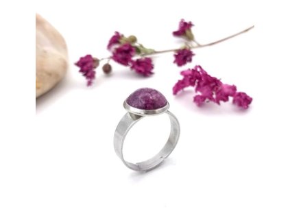 Živicový oceľový prsteň, limonka