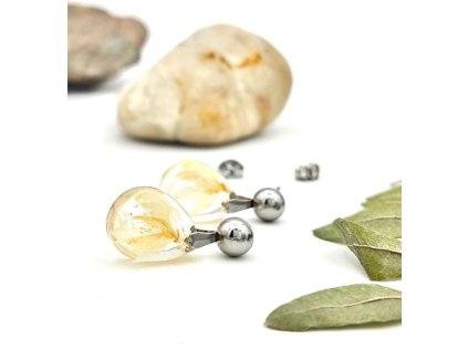 Živicové náušnice Papuľky