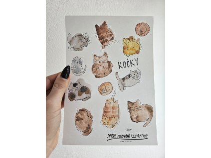 Samolepky, mačičky