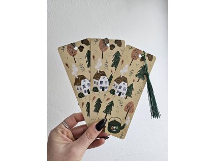 Záložka do knihy, les