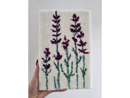 Tuftovaný obrázok na stenu Levanduľa