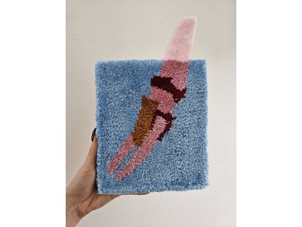 Tuftovaný obrázok na stenu Plavkyňa