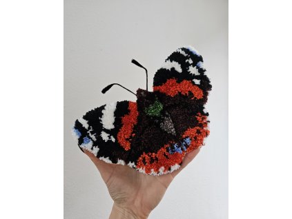 Tuftovaný obrázok na stenu Babôčka