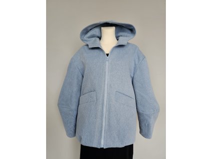 Rifľová bunda CHLOE, blankytná modrá